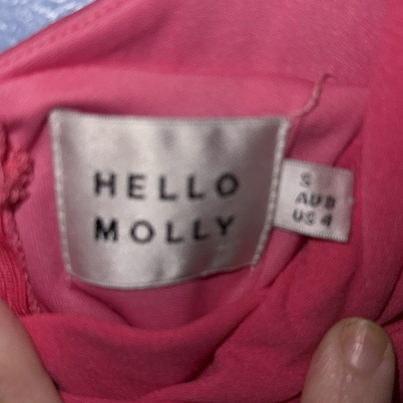 Hello Molly Mini Dress - Hot Pink Barbie - size 4. B3 - Picture 4 of 5